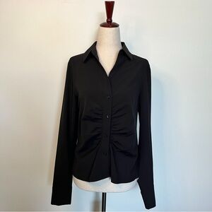 Calvin Klein Black Button-Up Blouse